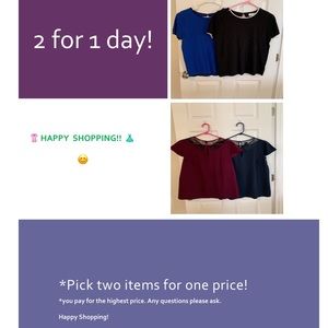 💰TODAY CHOOSE 2 ITEMS FOR 1 PRICE! 💰